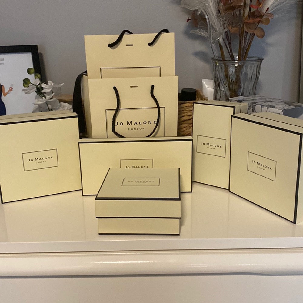 Jo Malone boxes and bags